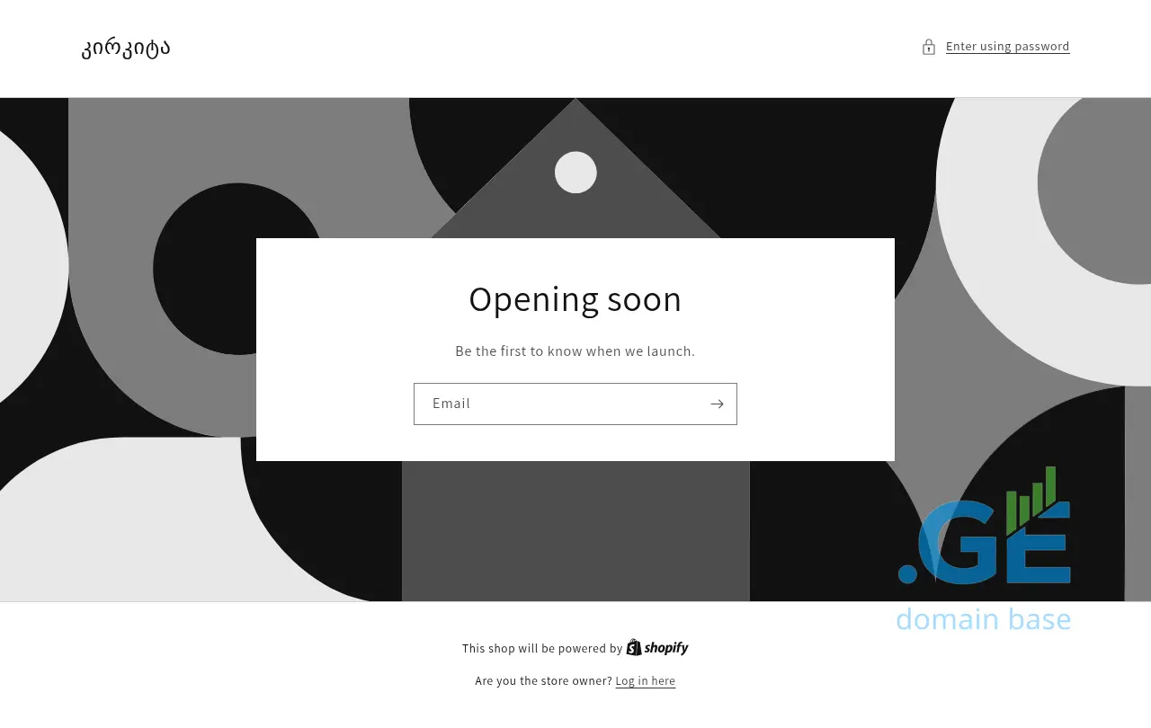 Screenshot of the site kirkita.ge