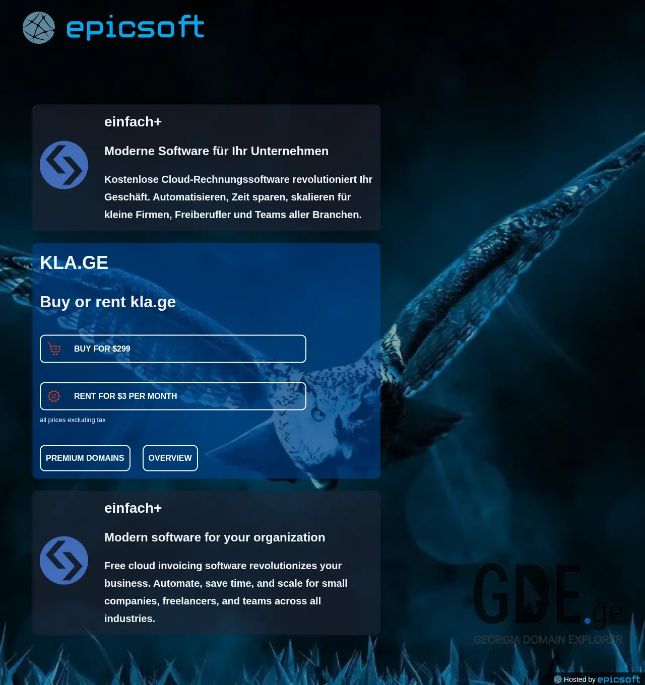 Screenshot of the site kla.ge at 2025-11-30