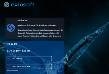 Screenshot of kla.ge