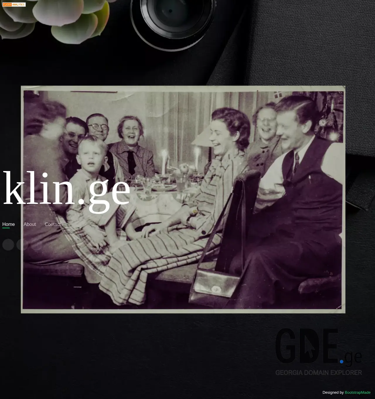 Screenshot of the site klin.ge at 2025-11-30