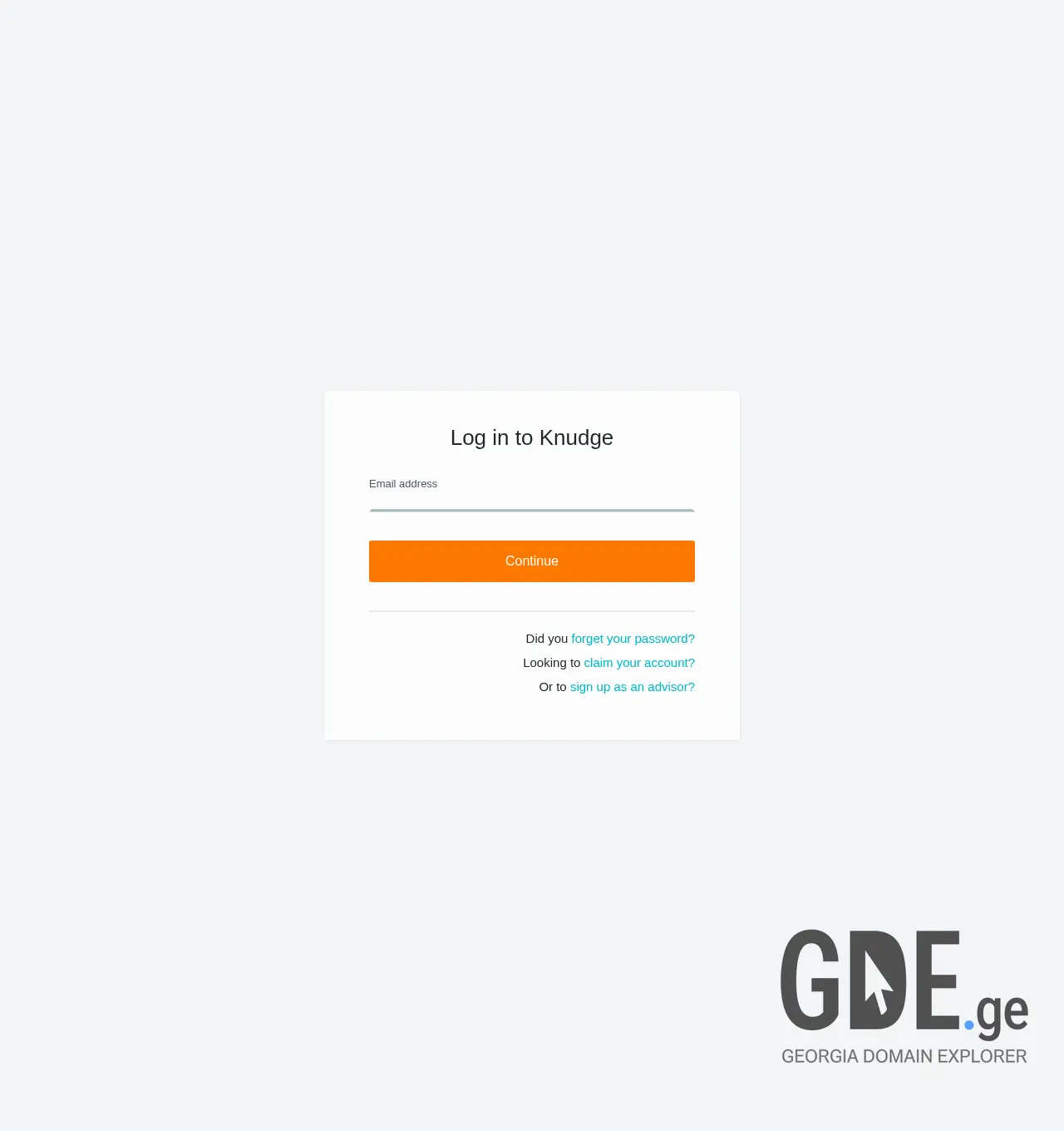 Screenshot of the site knud.ge at 2025-11-30