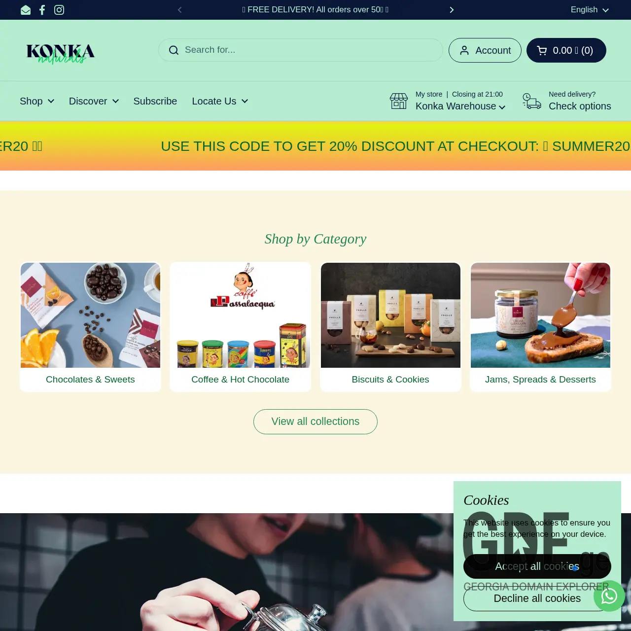 Screenshot of the site konka.ge at 2025-12-09