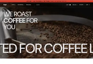 Screenshot of kopiroastery.ge