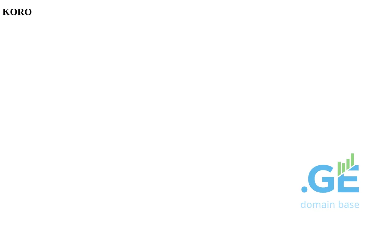 Screenshot of the site koro.ge