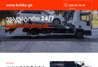 Screenshot of kotiko.ge