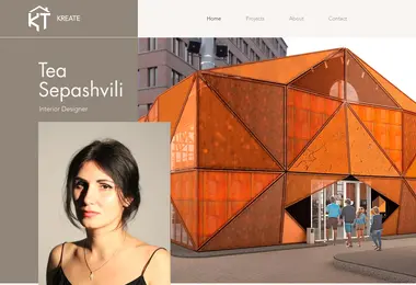 Screenshot of kreate.ge
