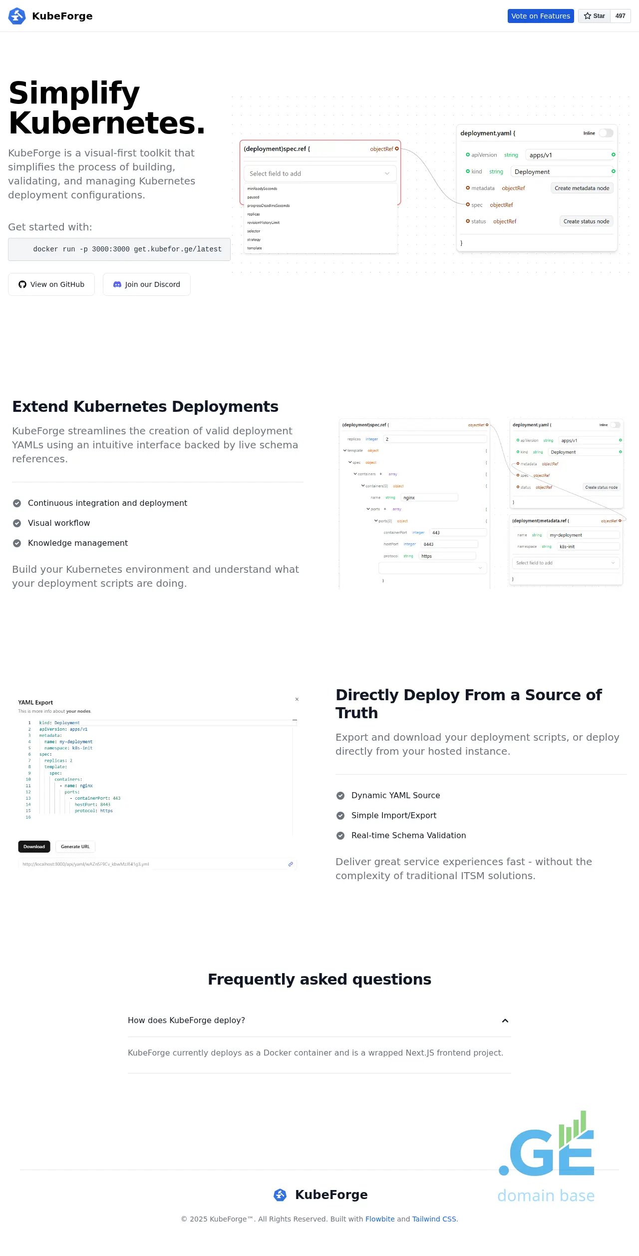Screenshot of the site kubefor.ge at 2025-10-08