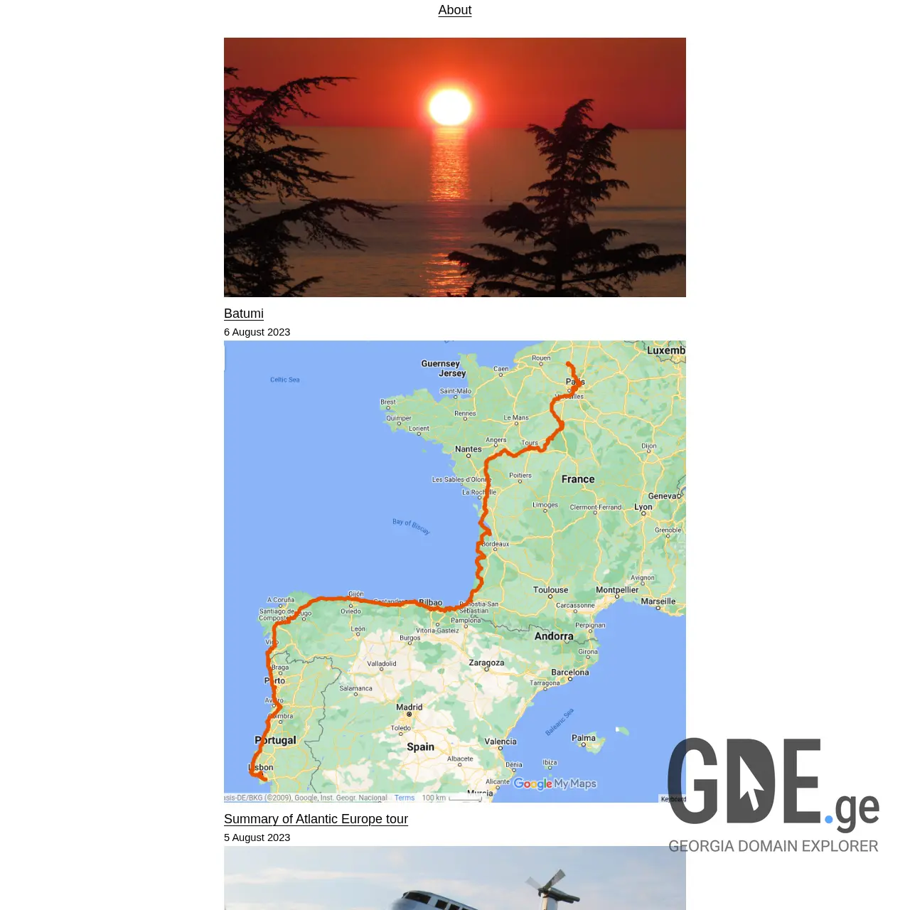 Screenshot of the site kundi.ge at 2025-12-09