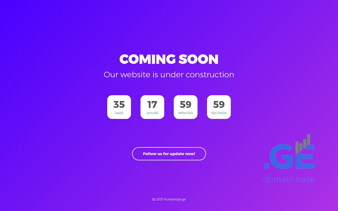 Screenshot of the site kurtanidze.ge