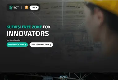 kutaisifreezone.ge-ის ეკრანის სურათი