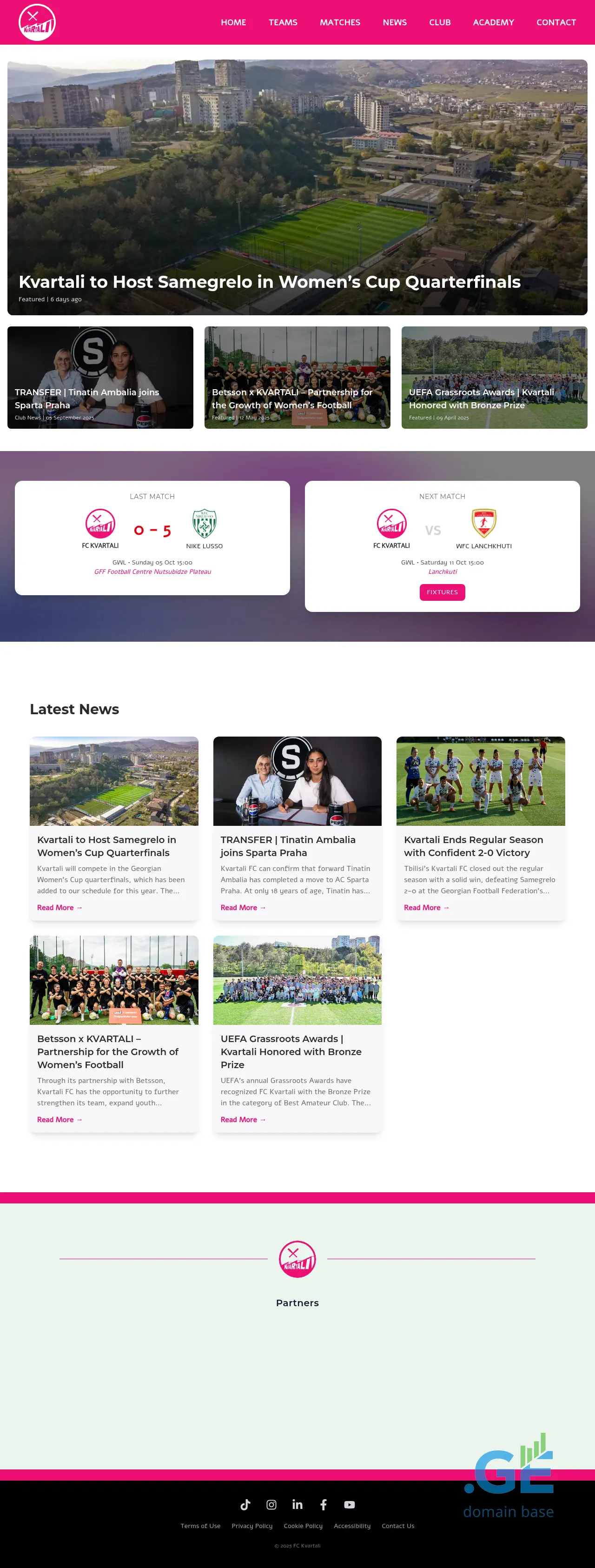 Screenshot of the site kvartali.ge
