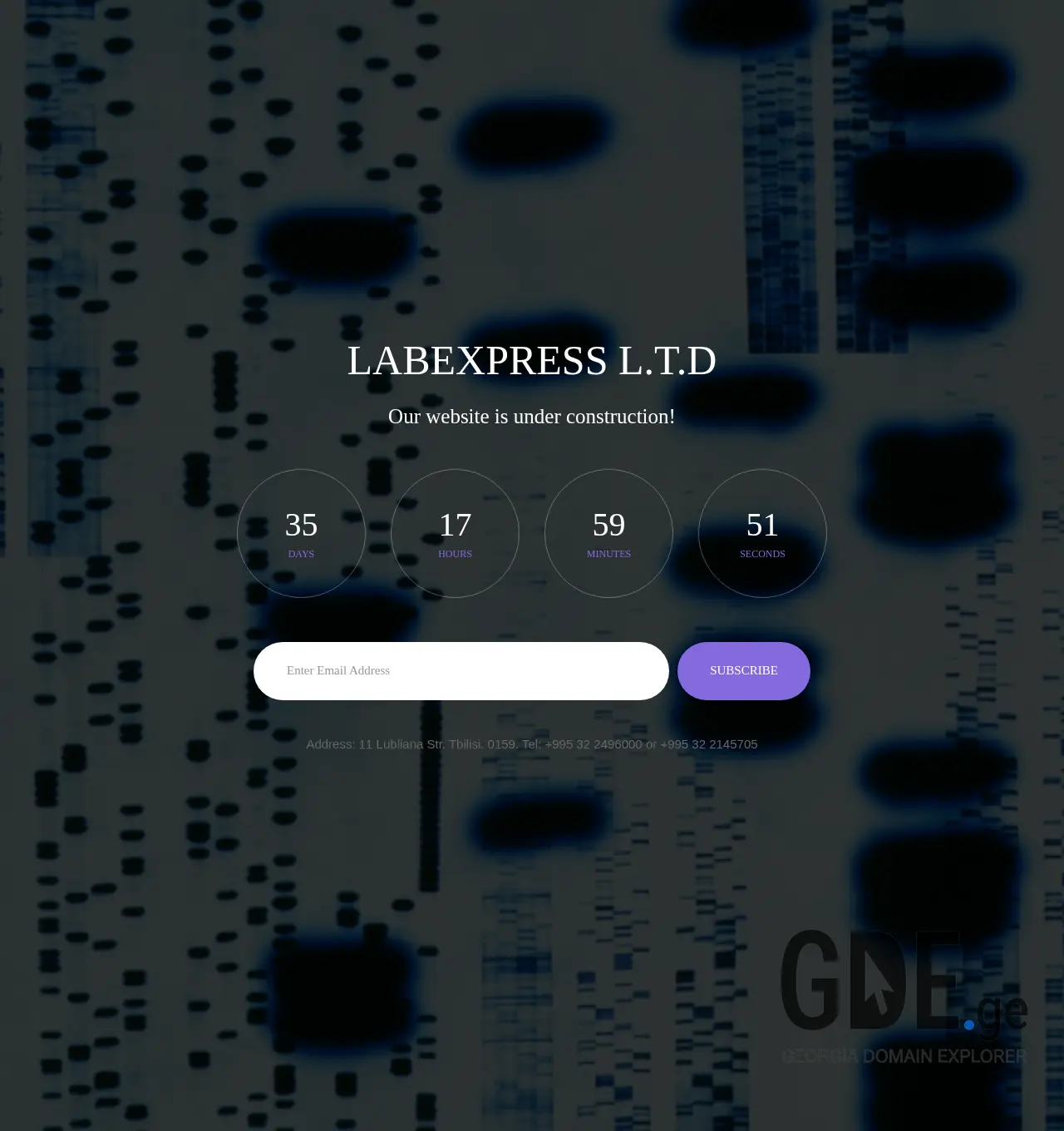 Screenshot of the site labexpress.ge at 2025-11-30