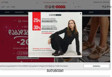 Screenshot of labshoesgallery.ge