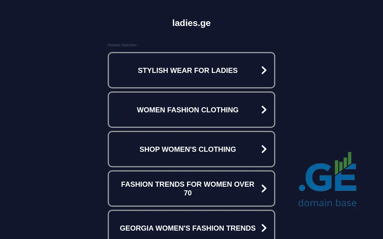 Screenshot of the site ladies.ge