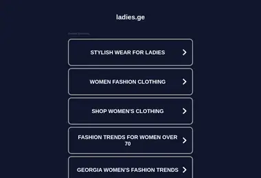 Скриншот ladies.ge