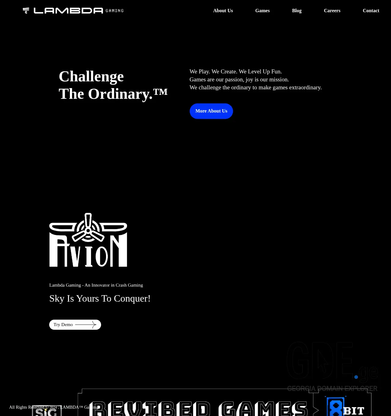 Screenshot of the site lambda.ge at 2025-11-29