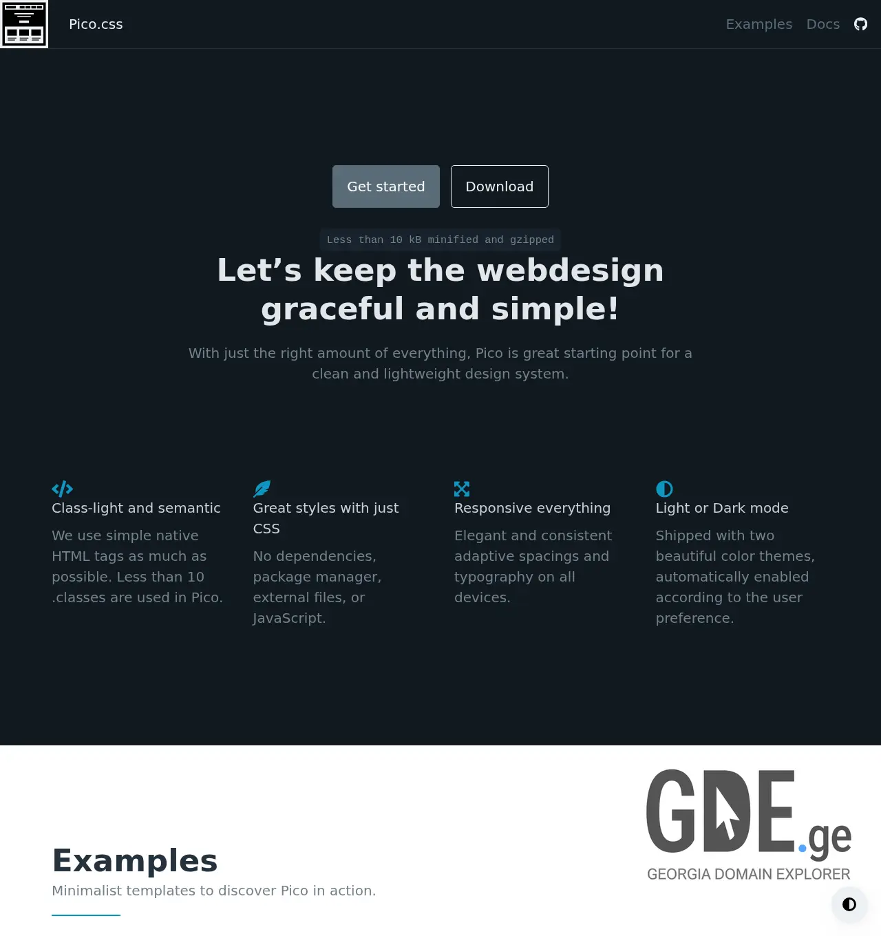 Screenshot of the site landingpa.ge at 2025-11-30