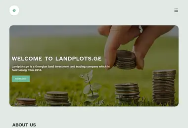 Screenshot of landplots.ge