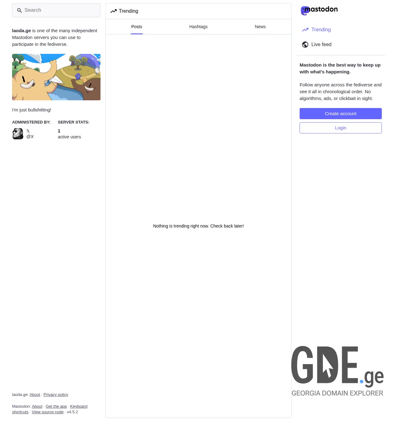 Screenshot of the site laoda.ge at 2025-11-30