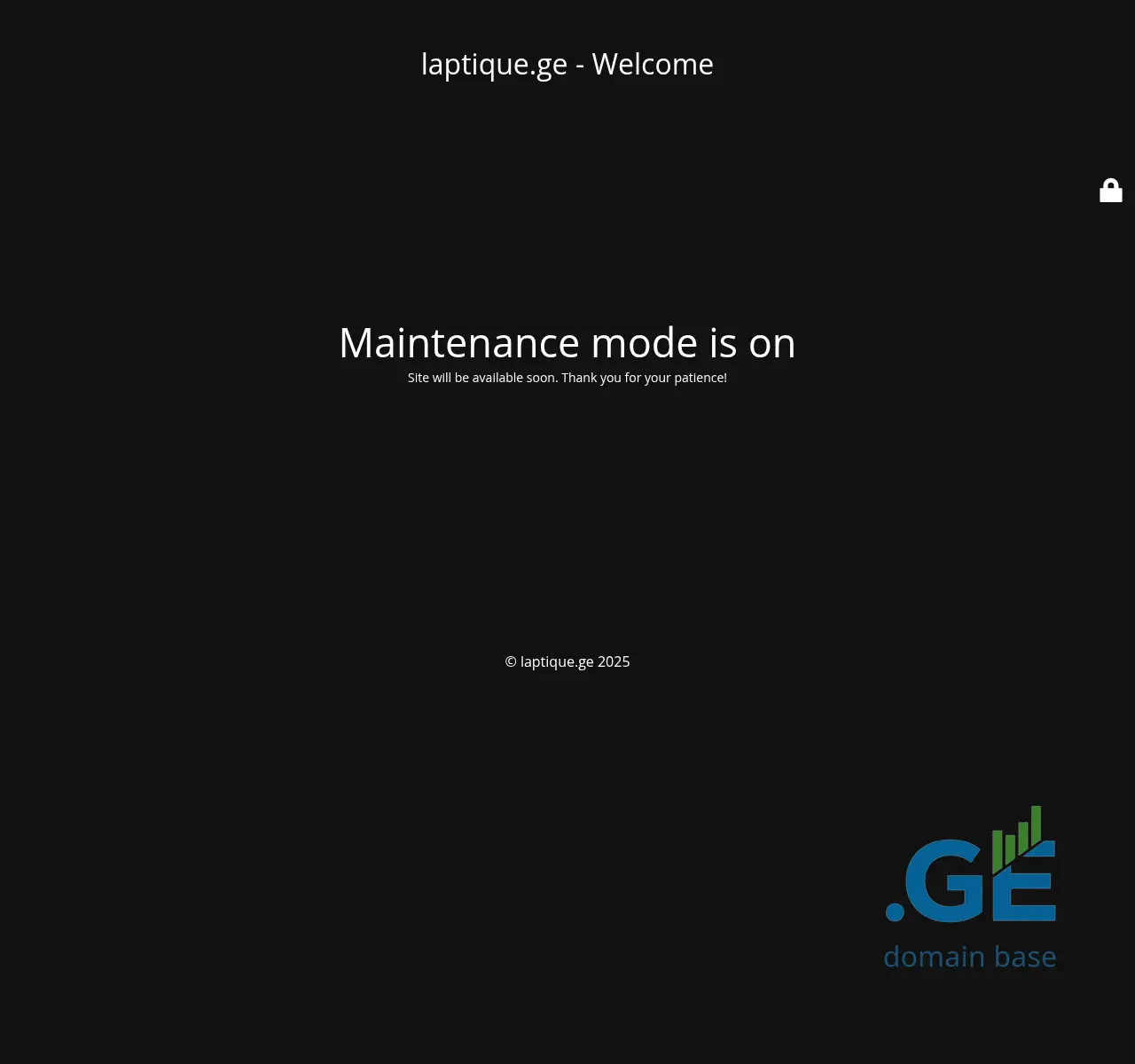 Screenshot of the site laptique.ge at 2025-11-02