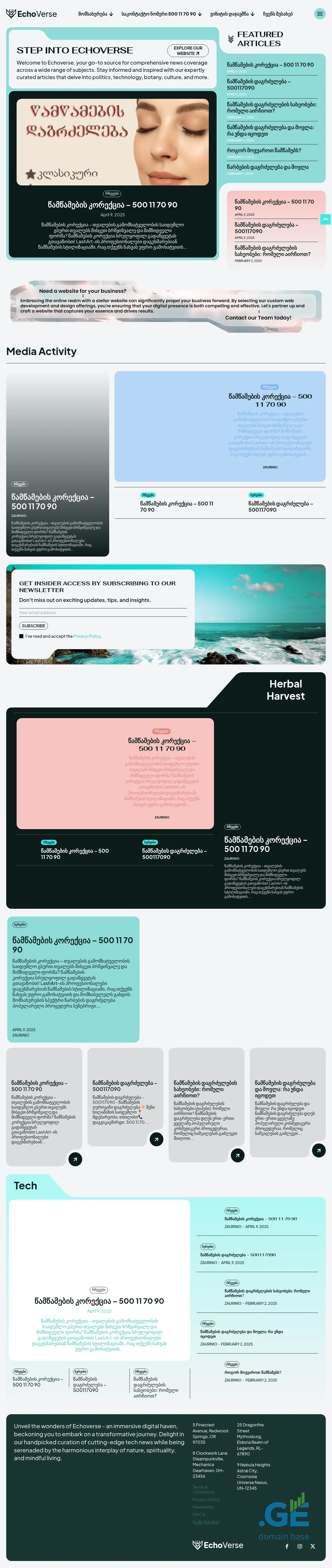 Screenshot of the site lashart.ge