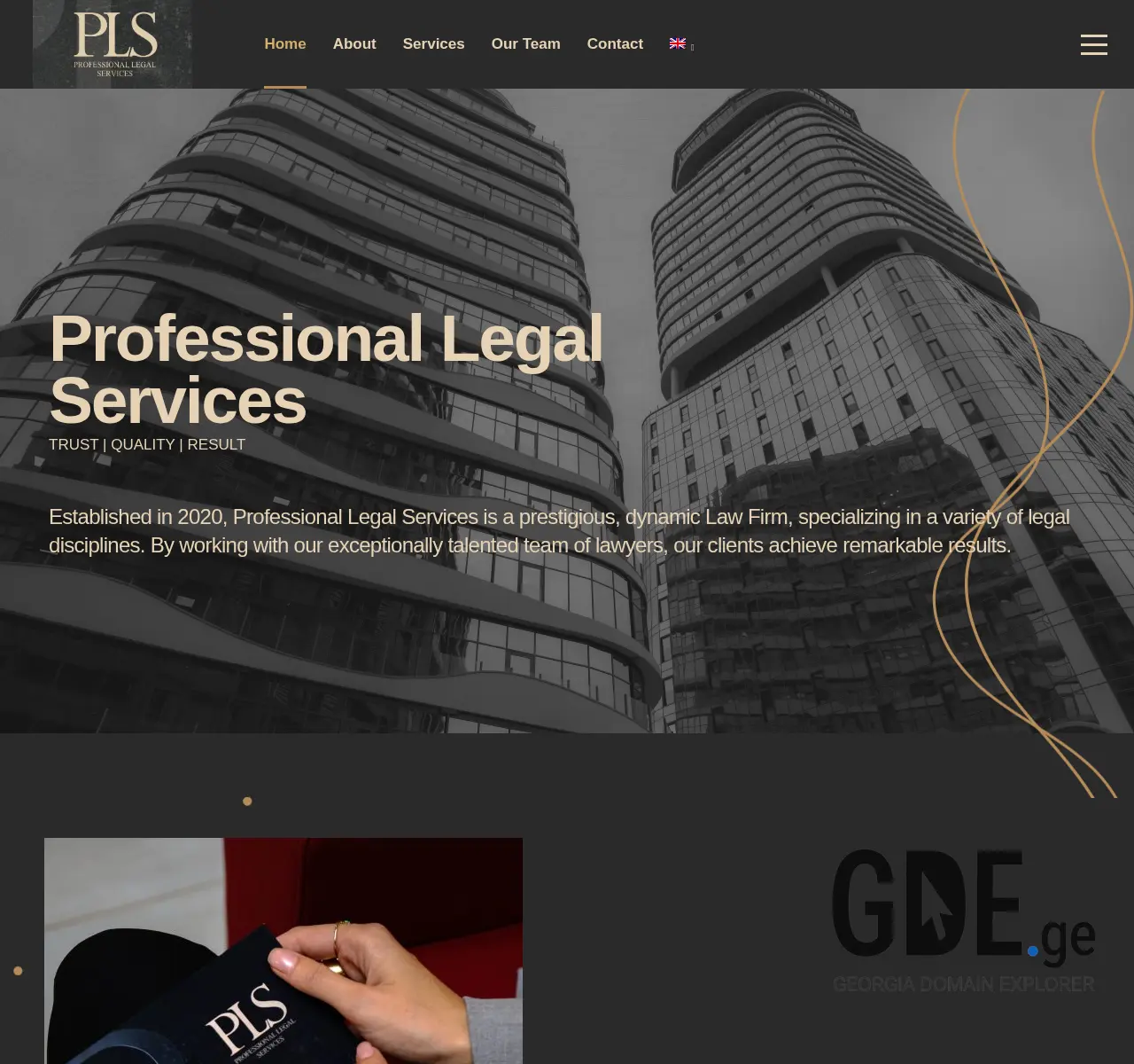 Screenshot of the site lawpls.com.ge at 2025-11-26