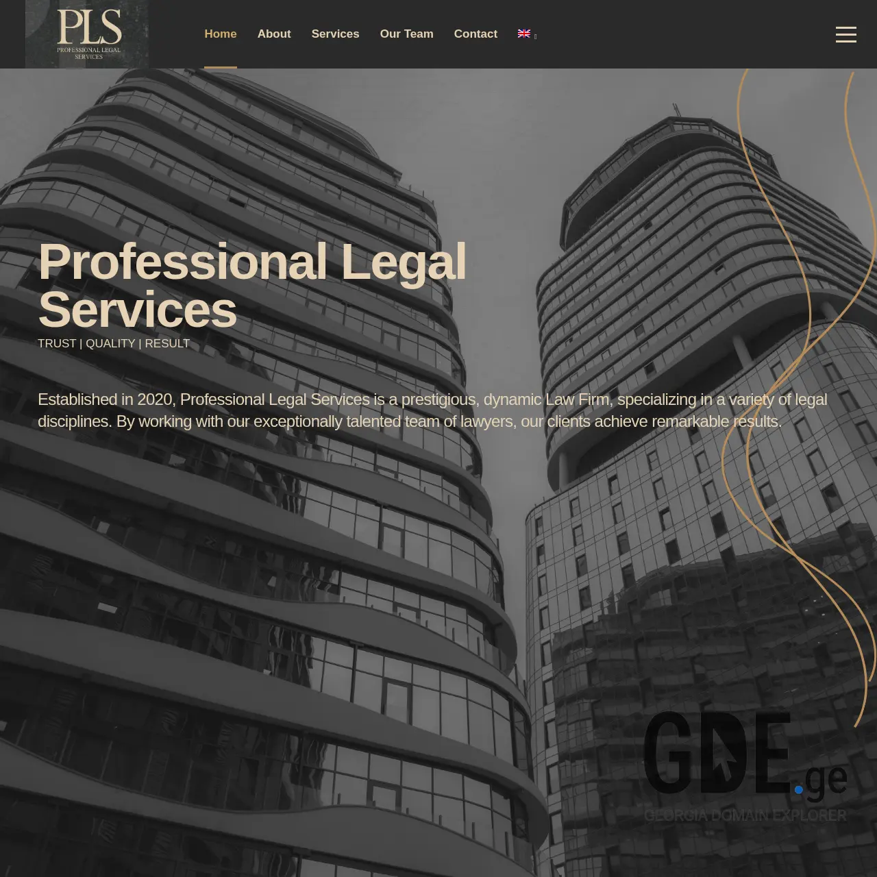 Screenshot of the site lawpls.com.ge at 2025-12-18