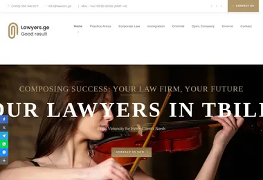 Скриншот lawyers.ge