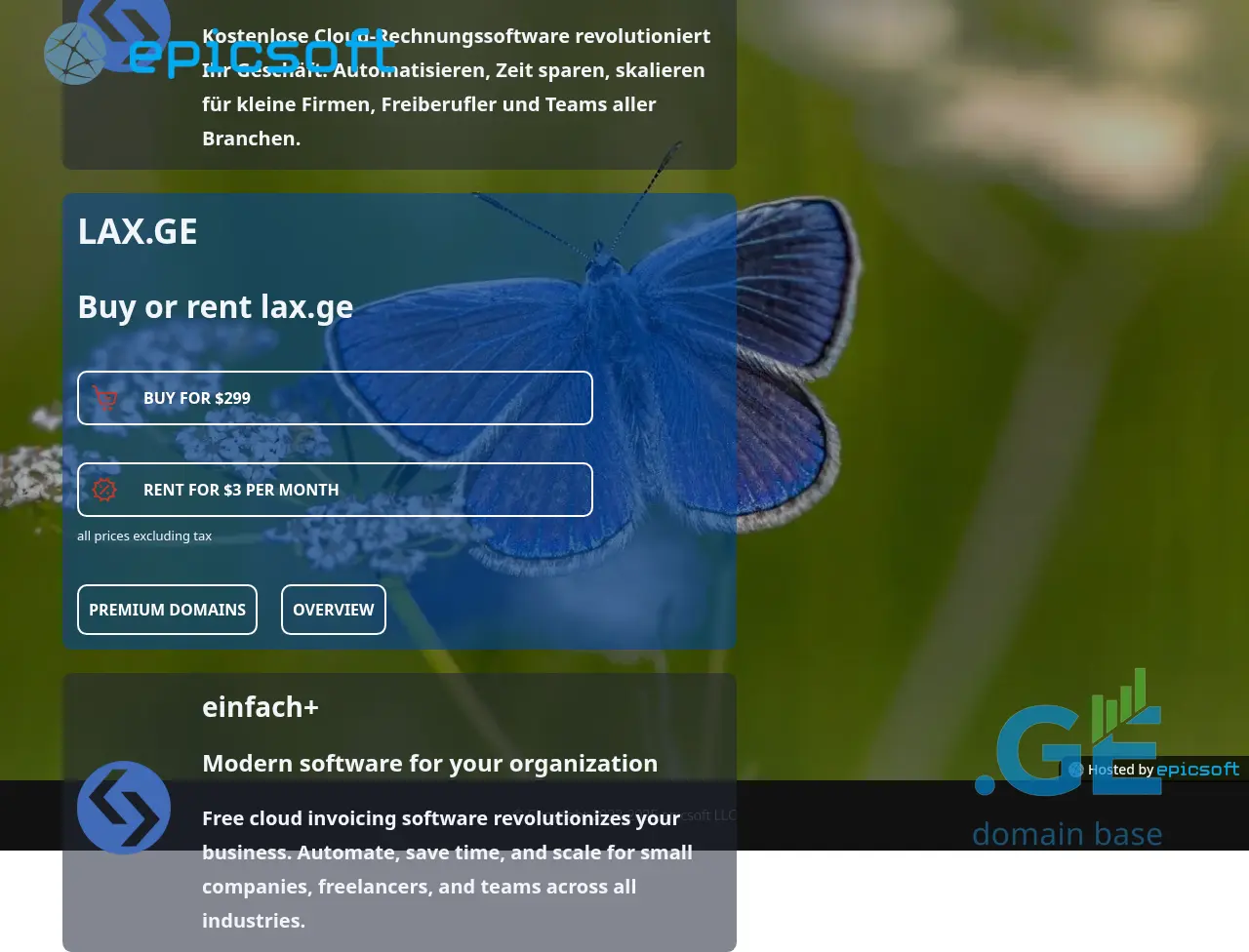 Screenshot of the site lax.ge