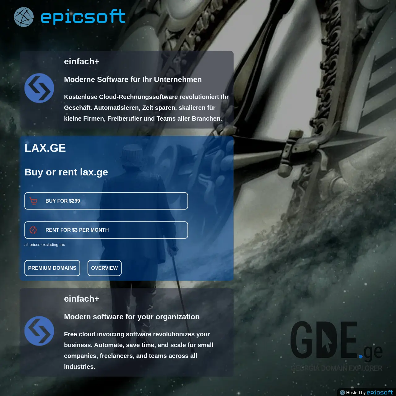Screenshot of the site lax.ge at 2025-12-09