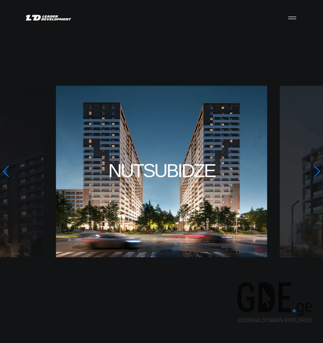 Screenshot of the site ld.ge at 2025-12-03