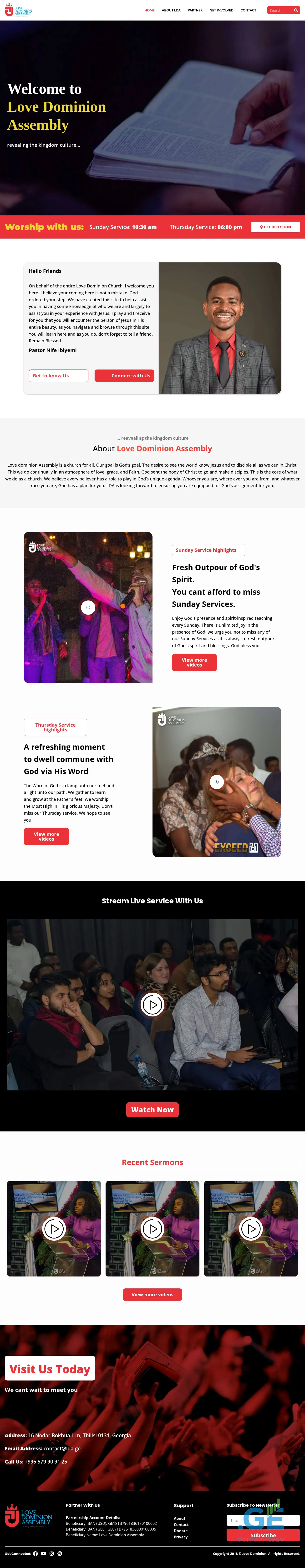 Screenshot of the site lda.ge