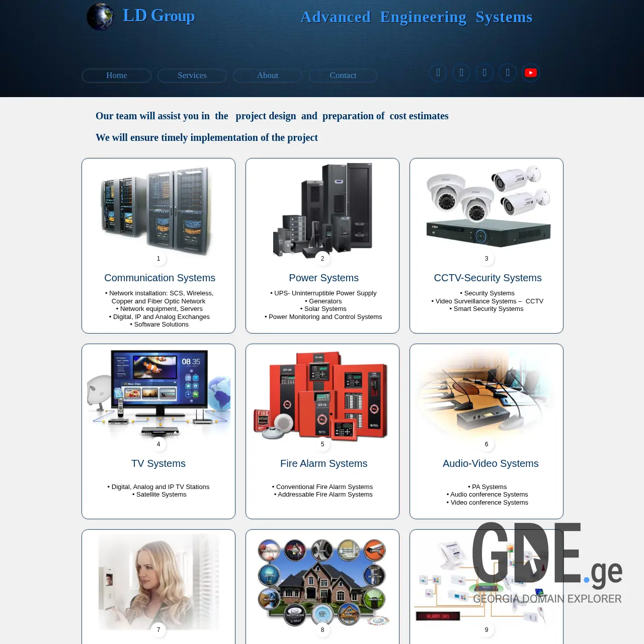 Screenshot of the site ldgroup.ge at 2026-02-27