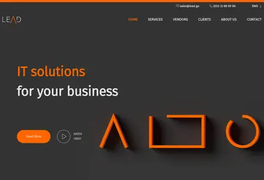 Screenshot of lead.ge