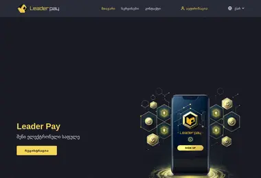 Скриншот leaderpay.ge