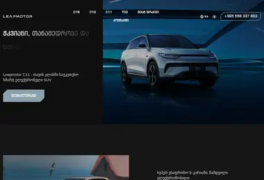 leapmotor.ge-ის ეკრანის სურათი