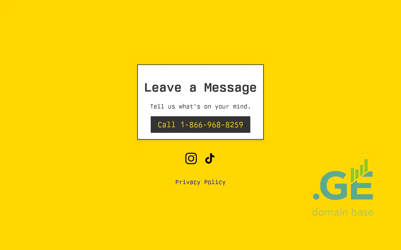Screenshot of the site leaveamessa.ge