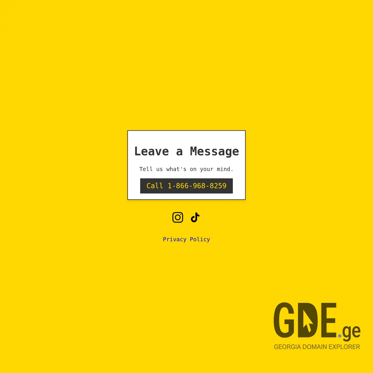 Screenshot of the site leaveamessa.ge at 2025-12-09