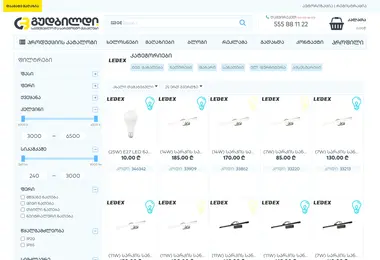 Screenshot of ledex.ge
