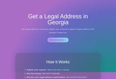 Screenshot of legaladdressgeo.ge