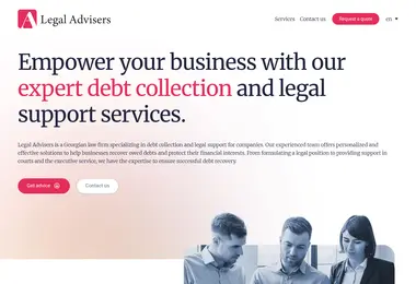 Screenshot of legaladvisers.ge