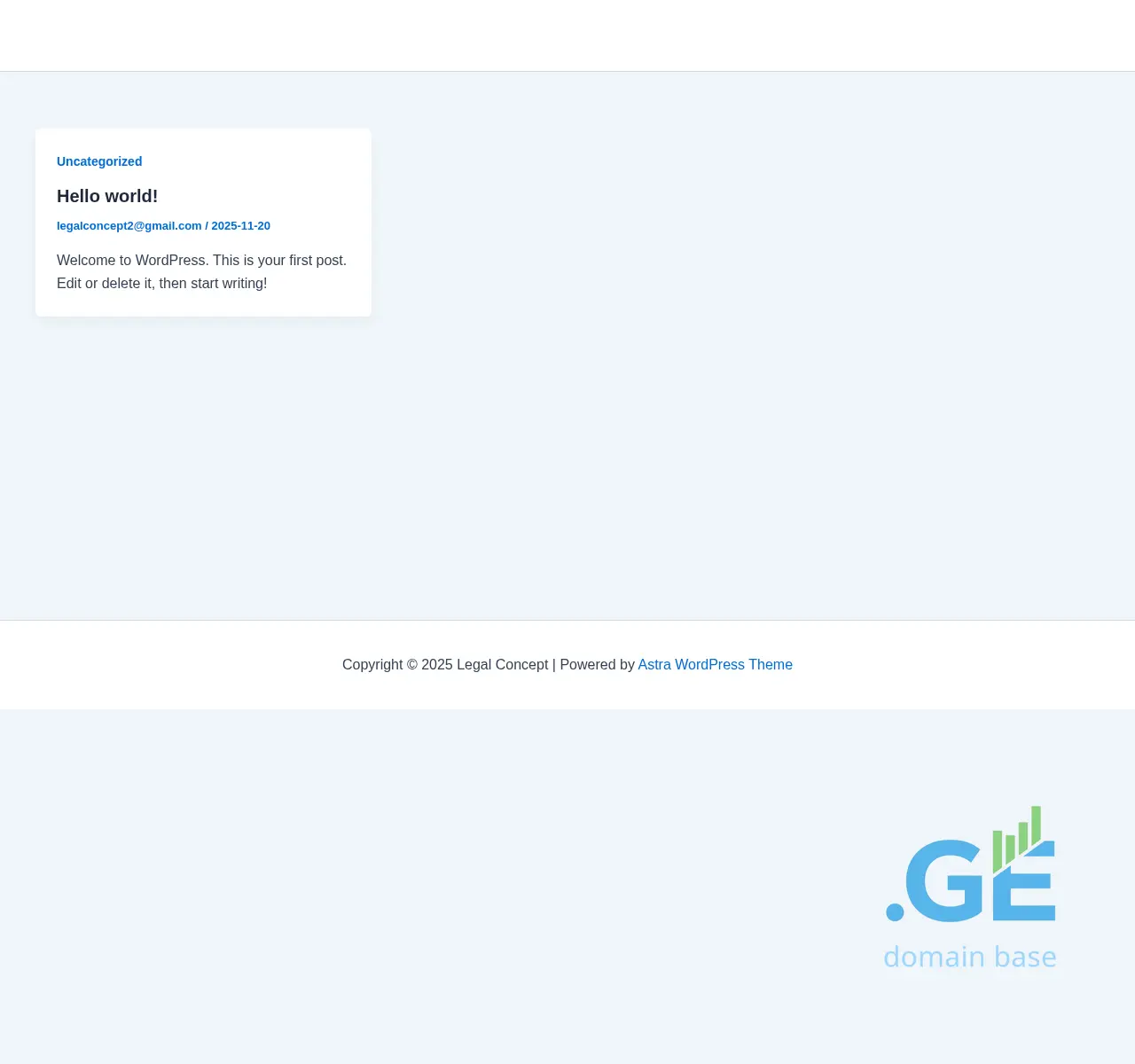 Screenshot of the site legalconcept.ge at 2025-11-21