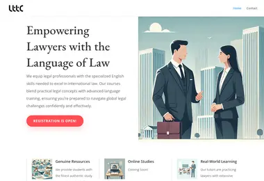 Screenshot of legalenglish.ge