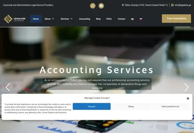 Screenshot of legalese.ge