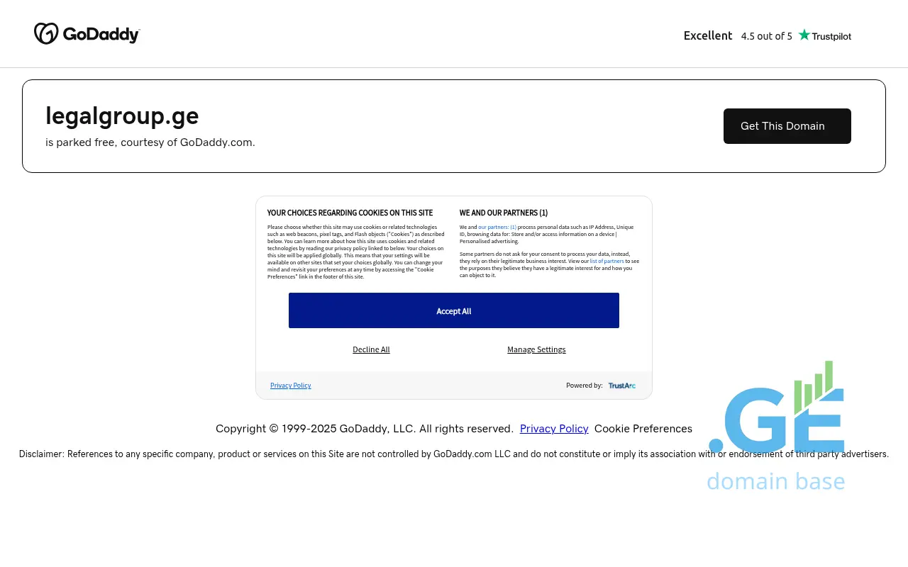 Screenshot of the site legalgroup.ge