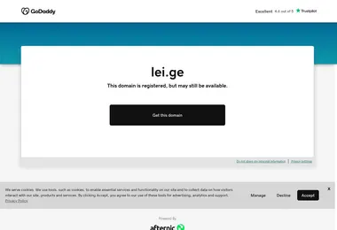 Screenshot of lei.ge