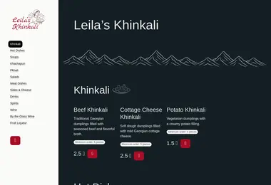 Screenshot of leila.ge