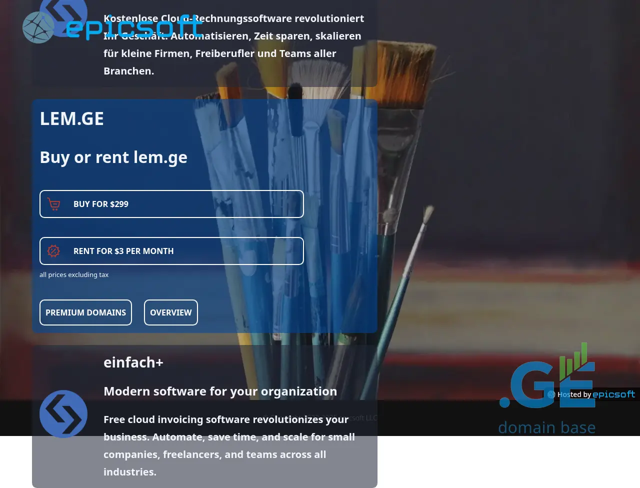 Screenshot of the site lem.ge