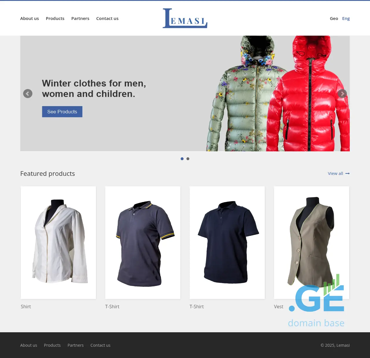 Screenshot of the site lemasi.ge at 2025-10-09