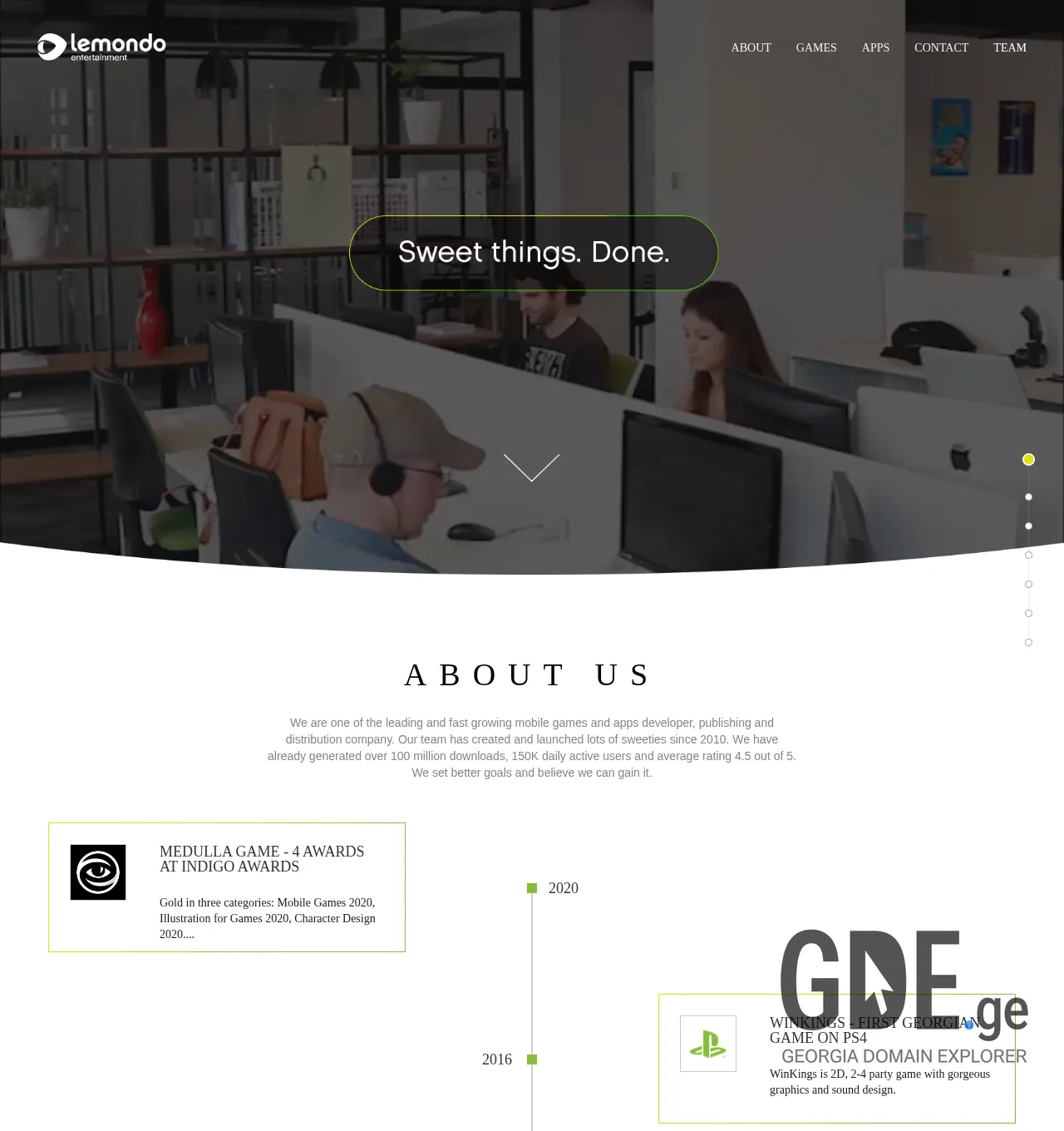 Screenshot of the site lemondo.ge at 2025-12-02